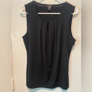 Ann Taylor Black Sleeveless Top
